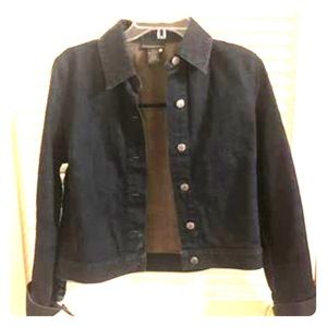Banana Republic dark rinse jean jacket